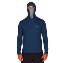 Camiseta UV50+ Manga Longa Ninja Com Capuz Marinho - Oro Adventre Camiseta UV50+ Manga Longa Ninja Com Capuz Marinho - Oro Adventre