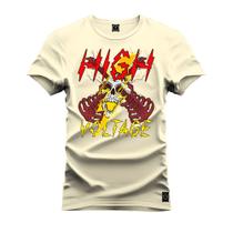 Camiseta Varias Cores Estampada Confortável Higth Voltege