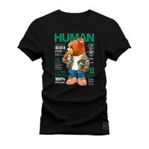 Camiseta Varias Cores Estampada Confortável Humam