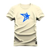 Camiseta Varias Cores Estampada Confortável Star