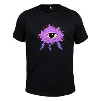 Camiseta Várias Cores Tecido Macio Estampada Nuvem Olhos