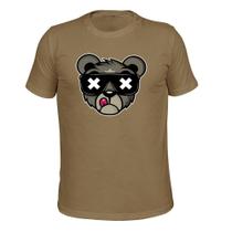 Camiseta Várias Cores Tecido Macio Estampada Urso Bolado