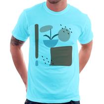 Camiseta Vaso de Planta Minimalista Abstrato - Foca na Moda