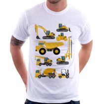 Camiseta Veículos de construção - Foca na Moda