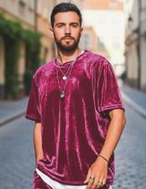 Camiseta Veludo Casual