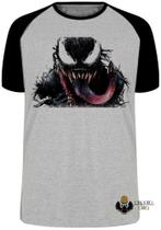 Camiseta Venom Vilão Blusa Plus Size extra grande adulto ou infantil
