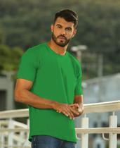 Camiseta Verde 100% Algodão 30.1 Premium Alta Qualidade