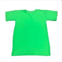 Camiseta Verde Fluorescente 100% Poliéster Gola Careca - Pacote com 10 Unidades Camiseta Verde Fluorescente 100% Poliéster Gola Careca - Pacote com 10 Unidades