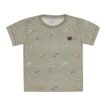 Camiseta Verde Primeiros Passos Menino - 53357-1347 Camiseta Verde Primeiros Passos Menino - 53357-1347