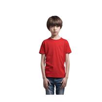 camiseta vermelha infantil unissex algodão tamanhos de 2 a 16