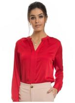 Camiseta Vermelha Manga Longa feminina Camiseta Vermelha Manga Longa feminina