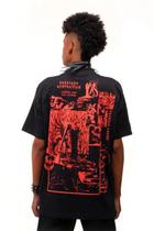 Camiseta Vermelha Uzumaki Junji Ito Terror Mangá Algodão Camiseta Vermelha Uzumaki Junji Ito Terror Mangá Algodão