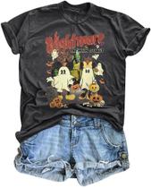Camiseta VILOVE Magical Halloween Nightmare Graphic Camiseta VILOVE Magical Halloween Nightmare Graphic