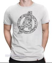 Camiseta Vingadores Avengers Logo Endgame Capitão America