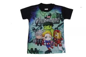 Camiseta Vingadores Blusa Infantil Marvel Super Heróis H140 BM