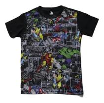 Camiseta Vingadores Marvel Super Heróis Blusa Infantil H132 BM