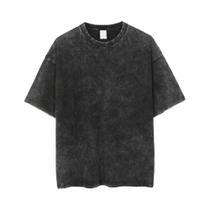 Camiseta Vintage De Algodão Com Lavagem Ácida Para Mulheres, Estilo Hip Hop Punk, Camiseta Casual De