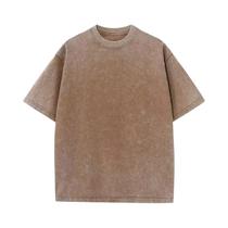Camiseta Vintage Feminina De Algodão Com Lavagem Ácida, Estilo Hip Hop Punk, Moda De Rua, Top Retro