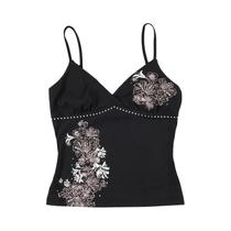 Camiseta Vintage Harajuku Preta Para Mulheres, Top Mini Com Estampa Gráfica De Flores Y2K E Detalhes