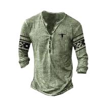 Camiseta Vintage Masculina Oversized De Manga Longa Com Estampa Do Parque Nacional Yellowstone Rota