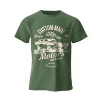 Camiseta Vintage Oversized Para Homens Com Estampa De Motores, Camisetas Gráficas De Verão Para