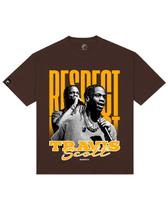 Camiseta Vintage Oversized Travis Scott Marrom