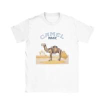 Camiseta Vintage Retro Car Camel Cigarettes De Algodão Manga Curta Casual Streetwear Para Homens E