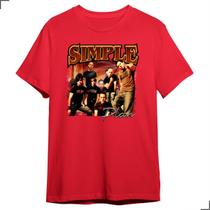Camiseta Vintage Simple Plan Banda Rock Anos 90 Tornê Brasil