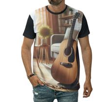 Camiseta Violão Instrumento Musical Cordas Música Acústico