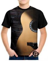 Camiseta Violão Masculina Musica Guitarra Infantil Blusa et1 - Alemark
