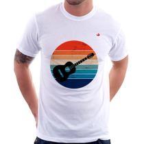 Camiseta Violão Vintage Sunset - Foca na Moda