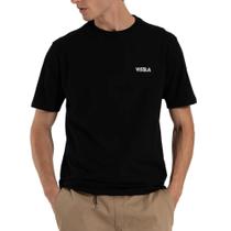 Camiseta Vissla Cutting Edge Preta Camiseta Vissla Cutting Edge Preta