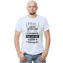 Camiseta Você Não Será Atingido Camisa Personalizada Blusa Adulto Algodão com Poliéster