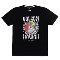 Camiseta Volcom Aloha Rooster SM25 Masculina Preto Camiseta Volcom Aloha Rooster SM25 Masculina Preto