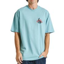 Camiseta Volcom Comfort Pure Joy SM25 Masculina Azul Médio Camiseta Volcom Comfort Pure Joy SM25 Masculina Azul Médio