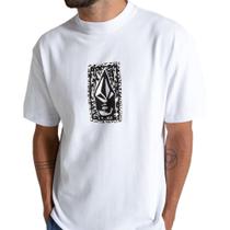Camiseta Volcom Comfort Stone Face Branca Camiseta Volcom Comfort Stone Face Branca
