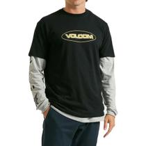 Camiseta Volcom Dial Up Preta