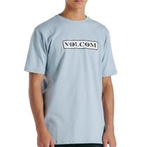 Camiseta Volcom Dual Stone WT24 Masculina Azul Claro