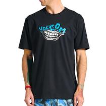 Camiseta Volcom Evil Grin SM25 Masculina Preto