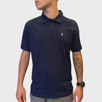 Camiseta Volcom Polo MC Solid Stone Azul Marinho Camiseta Volcom Polo MC Solid Stone Azul Marinho