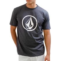 Camiseta Volcom Spray Stone SM24 Masculina Mescla Preto