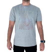 Camiseta Volcom Visualizer SM24 Masculina Mescla Cinza