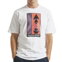 Camiseta Volcom Within WT23 Masculina Branco Camiseta Volcom Within WT23 Masculina Branco