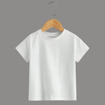 Camiseta Volgue Meninos Gola Redonda Infantil Lisa Camiseta Volgue Meninos Gola Redonda Infantil Lisa