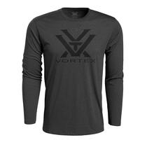 Camiseta Vortex Core Logo Manga Longa Cinza Chumbo Extra Grande Camiseta Vortex Core Logo Manga Longa Cinza Chumbo Extra Grande