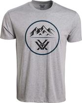 Camiseta Vortex Optics Three Peaks para Hombre Gris Talle XL