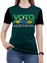 Camiseta Voto Impresso Auditavel PLUS SIZE Feminina Blusa V - Alemark