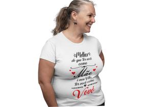 Camiseta Vovó Dia Das Mães Frase Avó Nomes Presente Branca