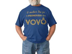 Camiseta Vovô Presente Dia Dos Pais Avô Azul Marinho