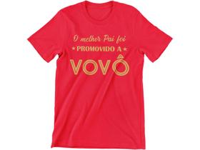 Camiseta Vovô Presente Dia Dos Pais Avô Vermelho